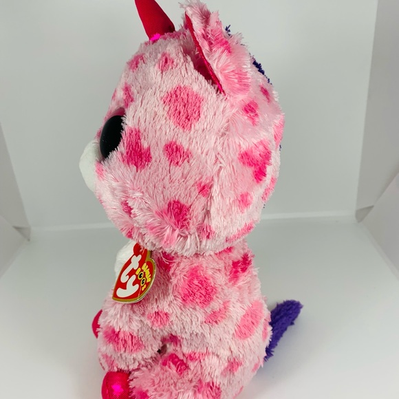 Ty Beanie Boos Sugar Pie Pink Valentine Unicorn Plush 9” Stuffed Animal Toy - Picture 2 of 10